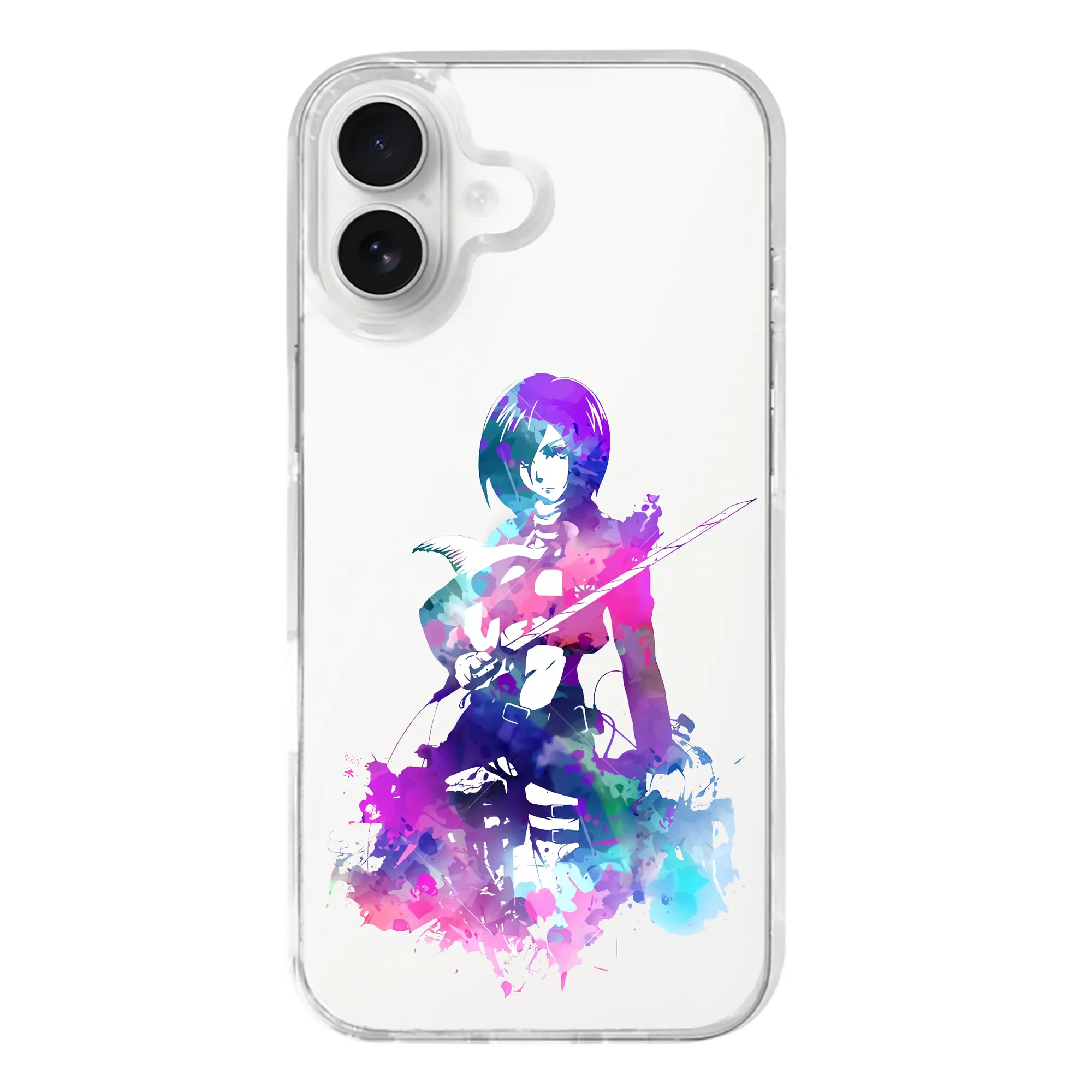 進撃の巨人 グッズ ミカサ・アッカーマン - iPhone 17シリーズ 透明スマホケース – 薄型・耐衝撃・精密フィット保護カバー